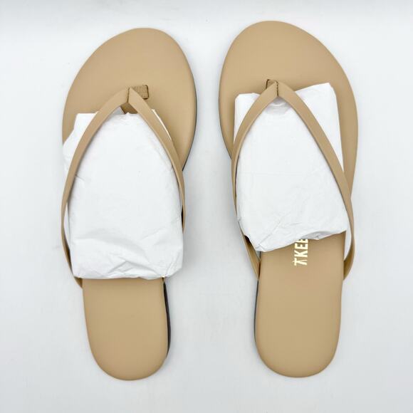 TKEES Womens Foundation Matte Sandals US 7 M Nude Cowhide Leather NWOB - Picture 10 of 12